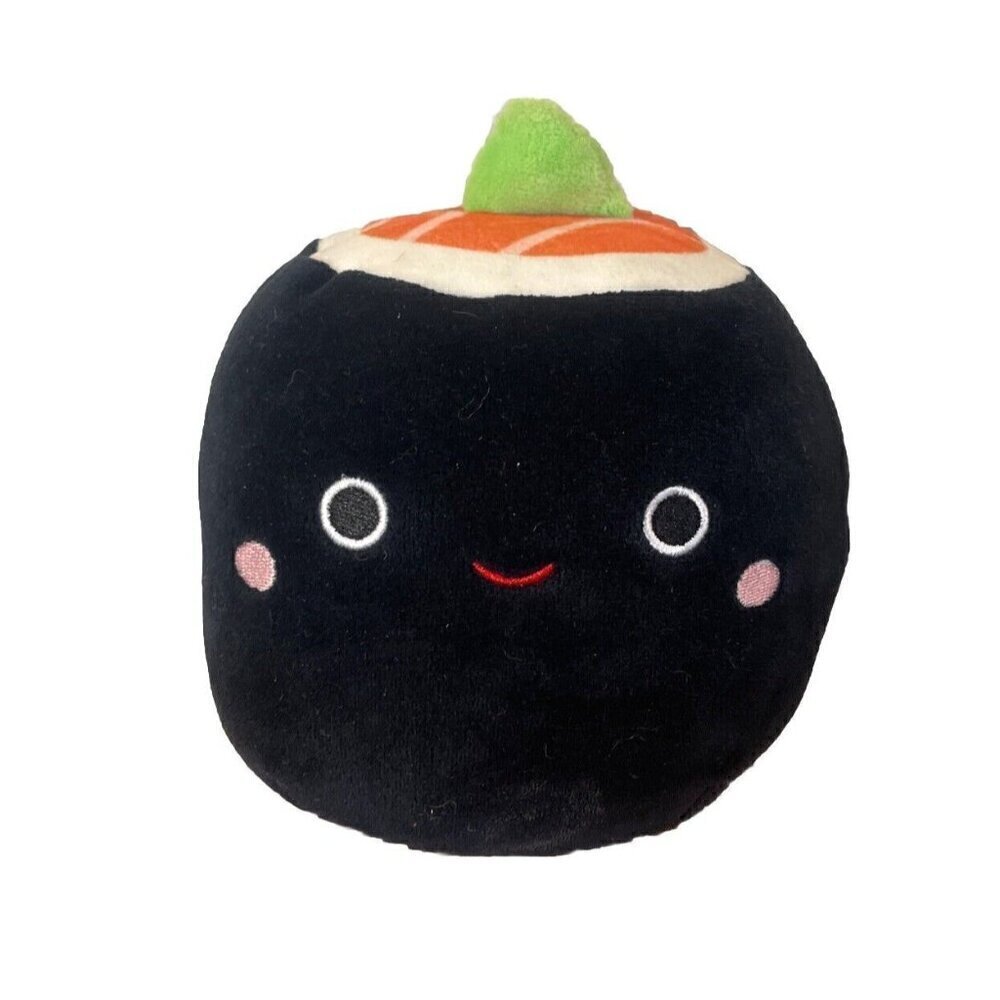 Squishmallow 5” Inch Kellytoy Plush -SHOZO THE BLACK SUSHI ROLL